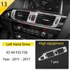 BBJS7 Accessories for BMW X3 X4 F25 F26 Car Inner Gearshift Air Conditioning CD Panel Door Armrest Cover Trim Decorative Car Stickers