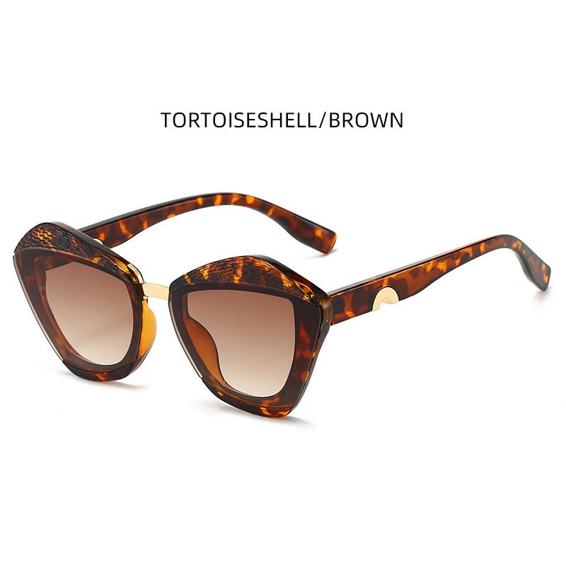 Latest Style Women s Stylish Sunglasses Women s Personality Polygonal Vintage Sunglasses Trendy Colorful Sunglasses M6287