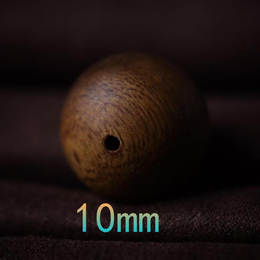 Natural Green Qinan Agarwood Bracelet: Loose Prayer Beads & DIY Accessories, 9/10 Size Beads