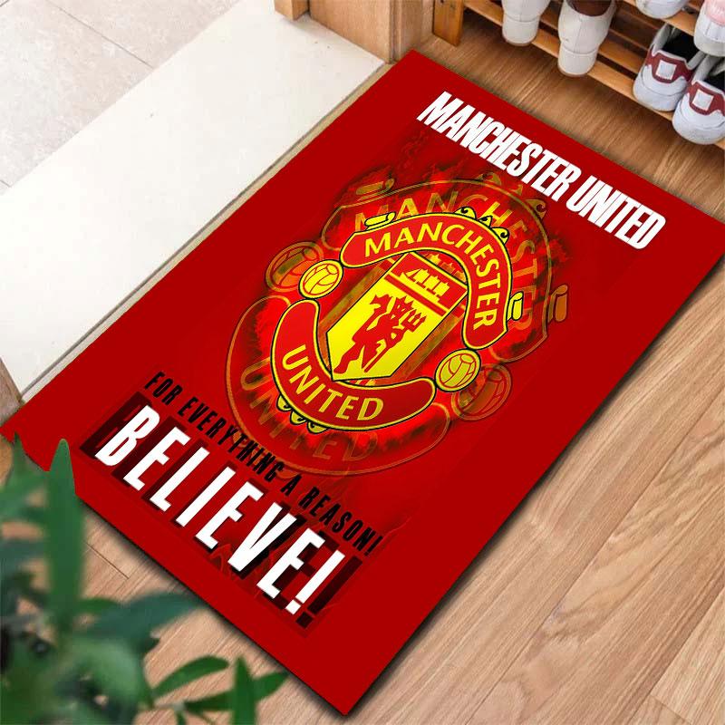 Manchester United F Carpet Rug for Living Room Bedroom Home Sofa Decoration,Kids play Non-slip Floor Mat