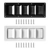 RV Air Vent Louver Marine Exhaust Vent Outlet Multifunction Rectangle Exhaust
