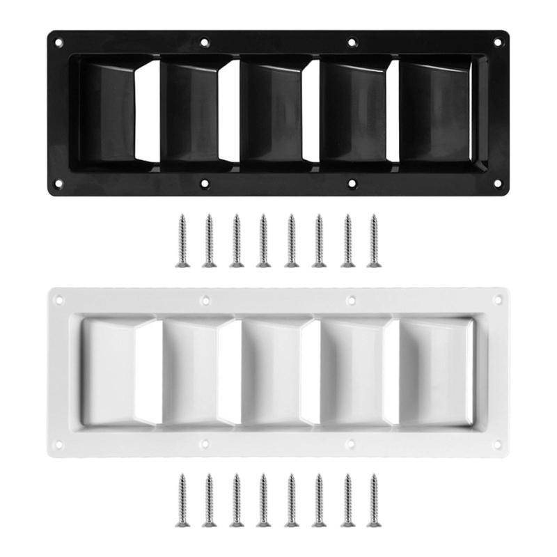 RV Air Vent Louver Marine Exhaust Vent Outlet Multifunction Rectangle Exhaust