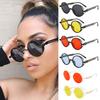 Fashion Steampunk Sunglasses Women Men Round Frame Vintage Classic Colorful Sun Eyewear Men Women Personality Fishing Glasses