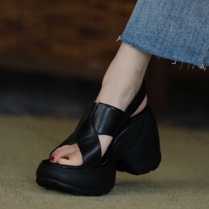 Women Platform Sandals 2025 New Summer Outdoor Comfortable Non Slip Casual Shoes Height Increase Breathable Wedge Shoes