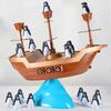 Penguin Pirate Ship Balance Toy Logic Thinking Focus Training Multi-player Interactive Balance Tower Board Game Toddlers Educational Balancing Toy