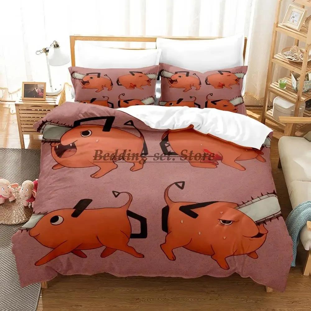 2023 Chainsaw Man Pochita Bedding Set Single Twin Full Queen King Size Bed Set Aldult Kid Bedroom Duvetcover Sets SPY×FAMILY