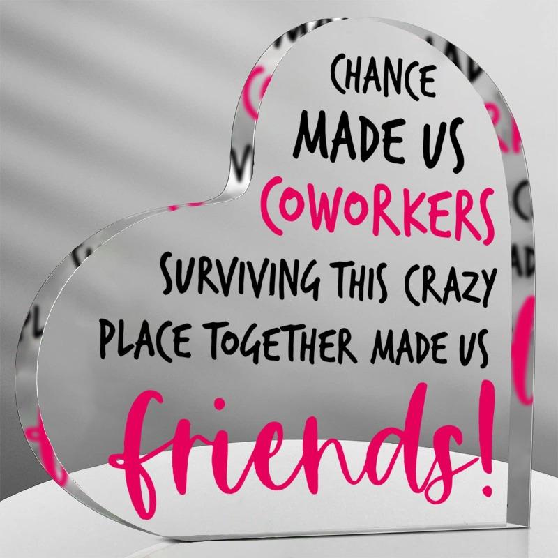 

1pc Going Away Gifts: Chance Made Us Coworkers – Coworker/Bestie/Boss Birthday Gift. чистый