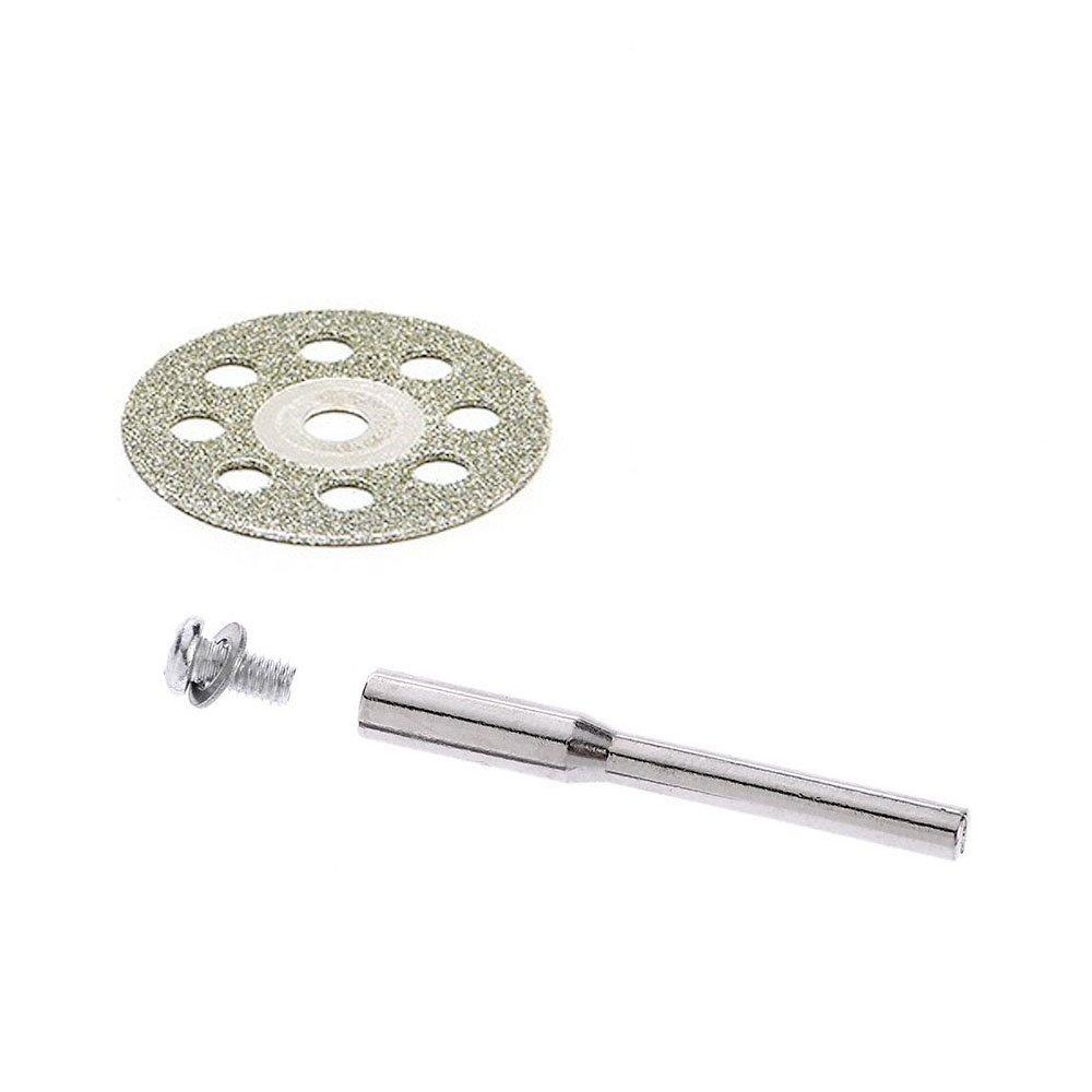 10/30 pcs of 22mm diamond cutting discs with grinding wheel shafts, for cutting plastic wood and metal,for electric rotary tools