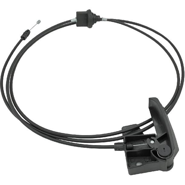 15142953 912-017 Hood Latch Release Cable & Handle Assembly for 1999-2007 Cadillac Escalade Chevy Avalanche Suburban Silverado 1500 2500 3500 Tahoe Hood Latch Release Cable