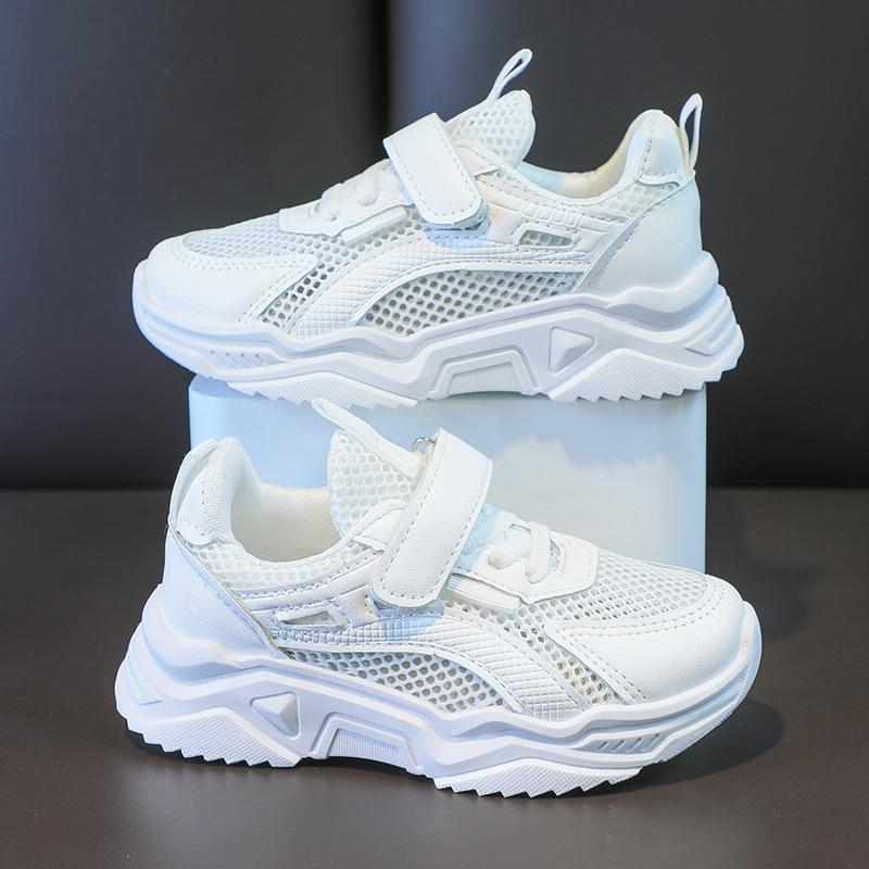 Boys Summer Net Shoes 2025 New Children's Mesh Breathable Dad Shoes Ultra-light Soft Sole Girls Sports Shoes