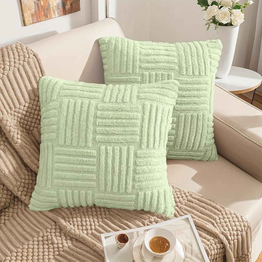 

Декоративные наволочки для подушек с полосатым узором «Геометрия» для дома, мягкие плюшевые наволочки для дивана, наволочки для подушек в фермерском стиле 50x50CM