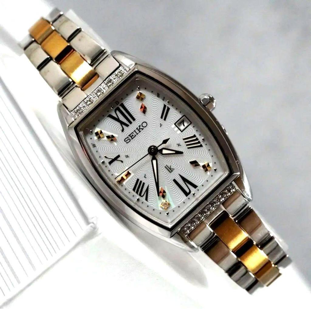 [USED] Ginza Model SEIKO Rukia Date Ladies' Watch Tonneau Limited Edition