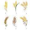 Elegant Wheat Lapel Pin Women's Fashion Statement Crystal Brooches Wheat Brooch