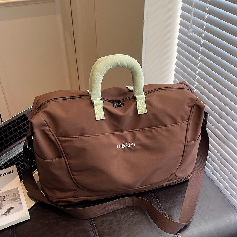 Women's Large Capacity Expandable Duffel Bag - Lightweight, Fashionable, Crossbody for Business Trips and Sports Fitness