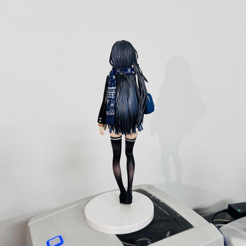 Yukino Yukinoshita Anime Figure Pvc 26Cm School Uniform Collectible Model Desktop Decoration For Anime Hobby Collectors