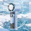 Handheld Semiconductor Cooling Fan With Usb Rechargeable Battery For Outdoor Office Use