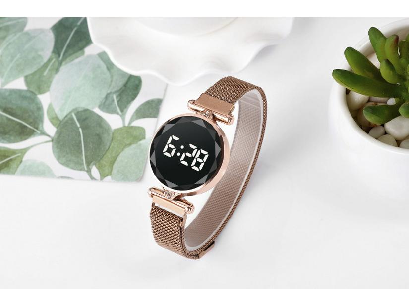 Montre Mode Femme à Strass LED Magnétique