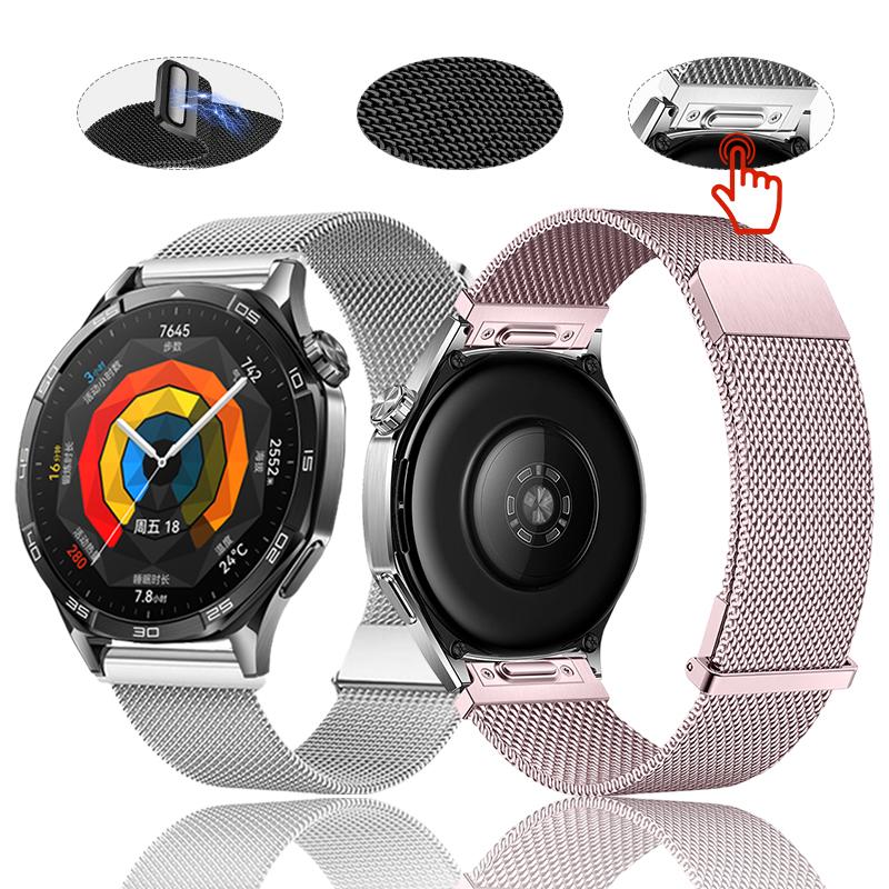 Milanese Band Compatibel met Huawei Watch GT6/GT5/GT4 46MM Smartwatch Accessoires voor Huawei Watch GT6Pro/GT5Pro 46mm
