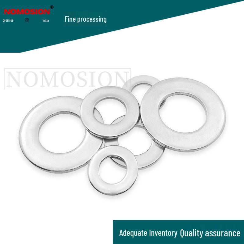 Ultra-Thin 304 Stainless Steel Flat Washer - Round Hole (M8, M10, M14)