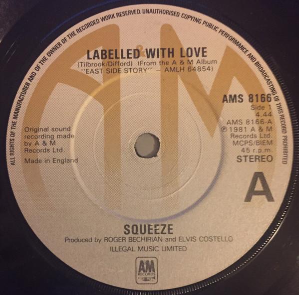 

7-дюймовая пластинка SQUEEZE С любовью AMS8166 AM Records 1981 Великобритания Рок Б/у