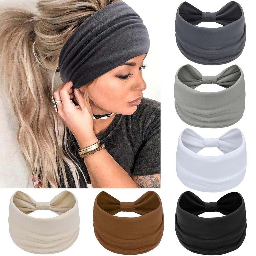 6 PCS Hip-hop Sports Headband Y2K Printed Elastic Hairband Set of 6 Versatile Tapered Headband  Men Set 5