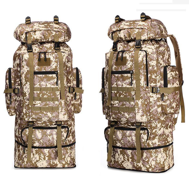 70l80l100loutdoor Rucksack Military Tactical Backpacks Camping Hiking Trek Bag