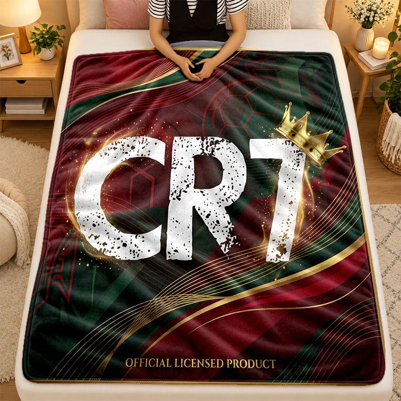 Flanell-Decke Cristiano Ronaldo Warme Weiche Überwurfdecke für den Innenbereich Sofa Bett Wohnzimmergebrauch
