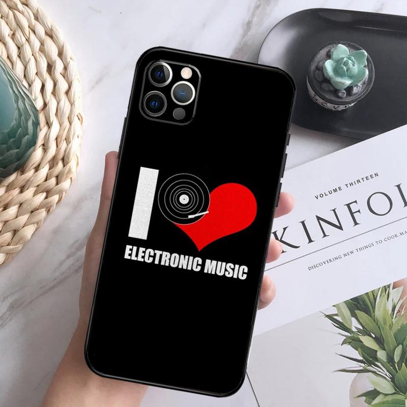 DJ Mixer Music Soft Case For iPhone 16 Pro Max 13 12 Mini XS Max X XR 11 15 Pro Max 14 Plus Back Cover iPhone 12 Pro