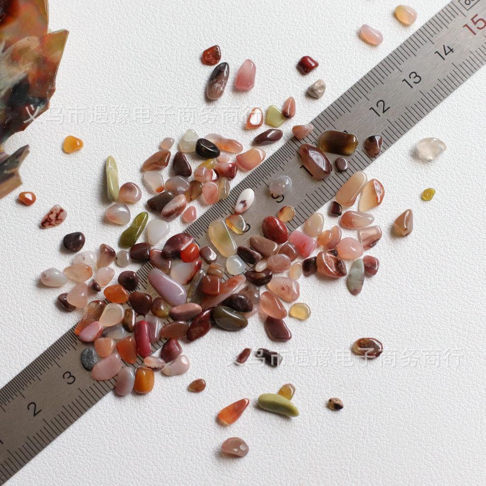 Natural Crystal Pebble Bracelet & Irregular Nail Art Stickers – Jewelry, Decor & Fish Tank Accessories
