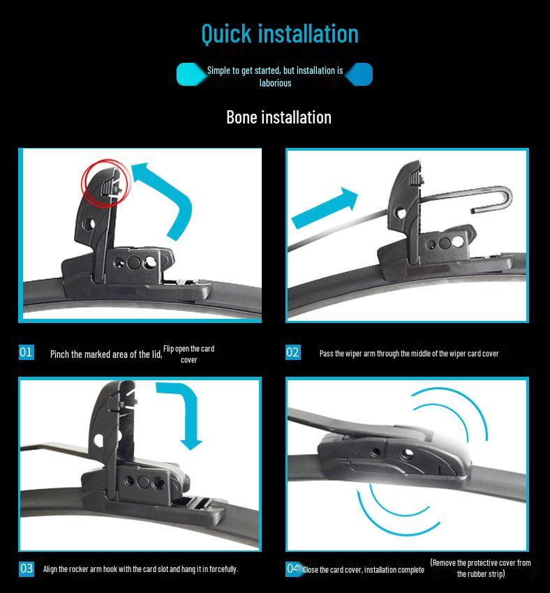 Bosch Universal U-Type Boneless Wiper for New Energy Cars