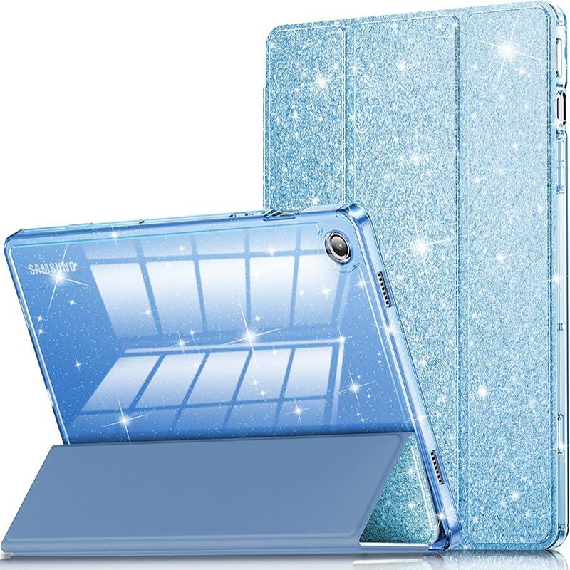 Voor Samsung Galaxy Tab S9 11  S11 S10 Lite S9 S10 FE 10.9 Hoes Met Potloodhouder Tab A11 A9 Plus 11 8.7 Slim Glanzende Cover Tab A11 8.7 inch blauw