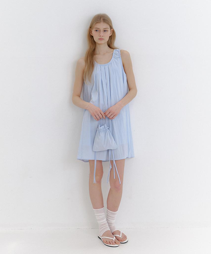 Laminez Pure Pintuck Dress Set - Sky Blue