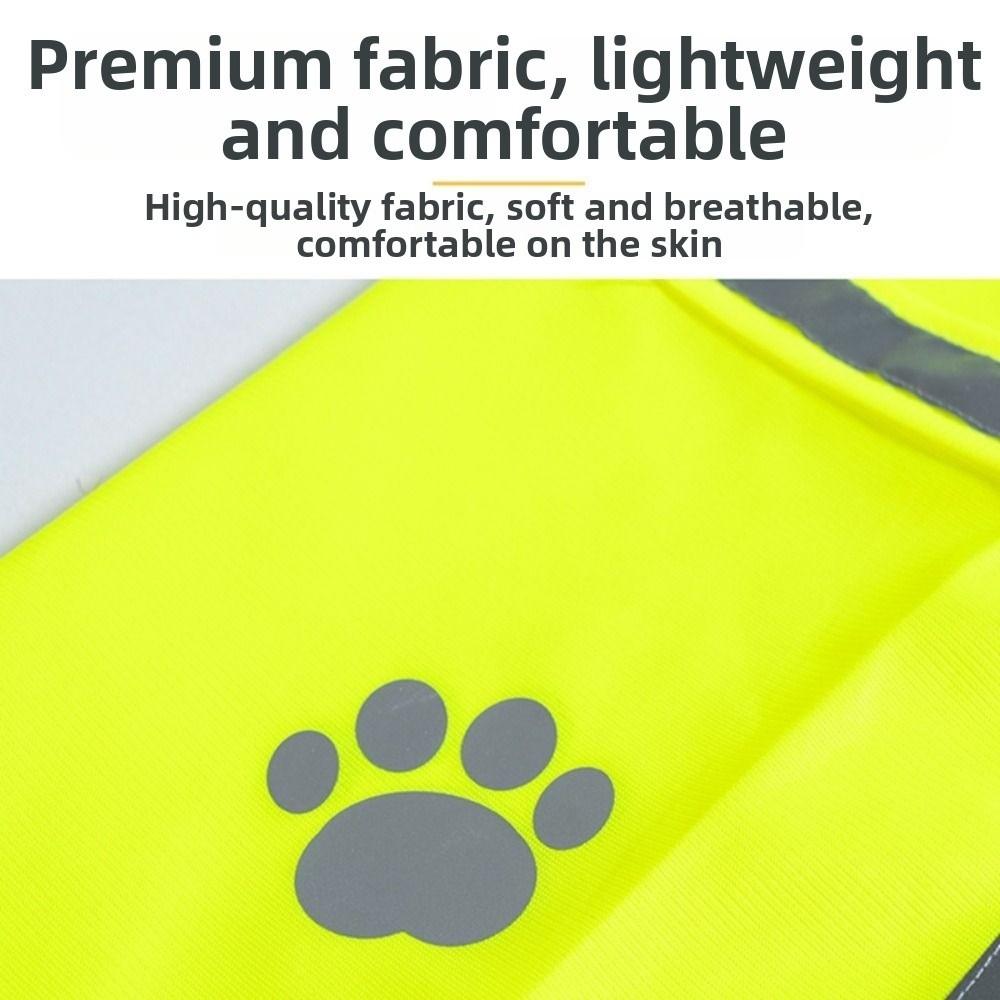 High Visibility Dogs Reflective Vest Fluorescent Adjustable Dog Safety Vest Ventilate Cozy Night Safety Dog Vis Jacket