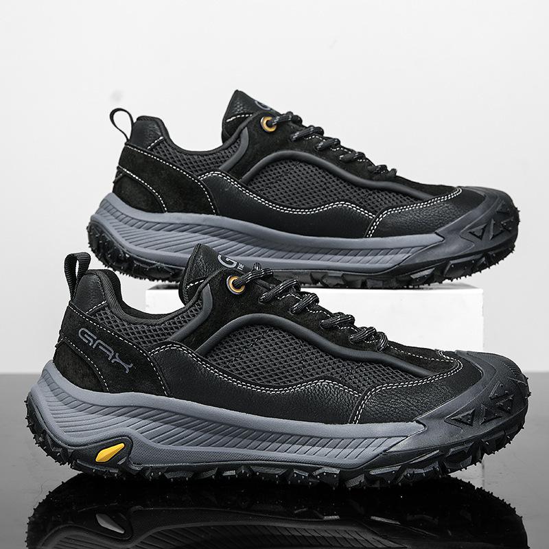 Casual Outdoor Mountaineering Sports Shoes Men's Summer Breathable Anti-collision Non-slip Off-road Shock-absorbing Running Shoes Hiking Shoes