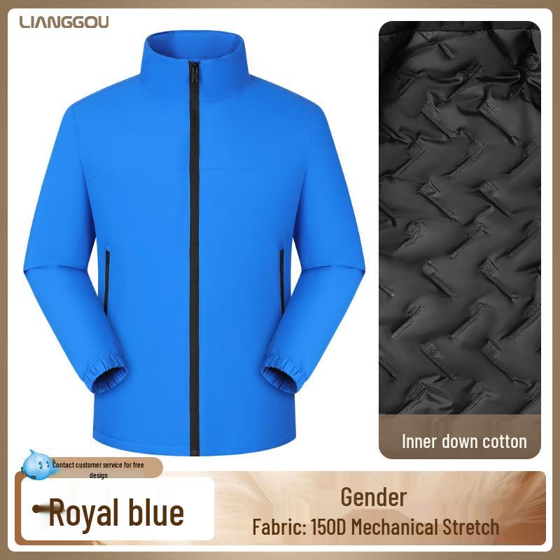 Enterprise Outdoor Waterproof Logo Jacket - Thickened Autumn/Winter Workwear, Custom Uniforms 4XL