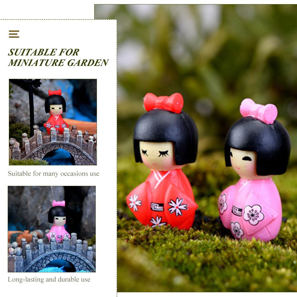 BESTOYARD Japanese Kimono Kokeshi Perfect as a Gift for Souvenirs from Small Tabletop Home DIY 10 Pieces and Dolls, Dolls, Foreigners, Japan,