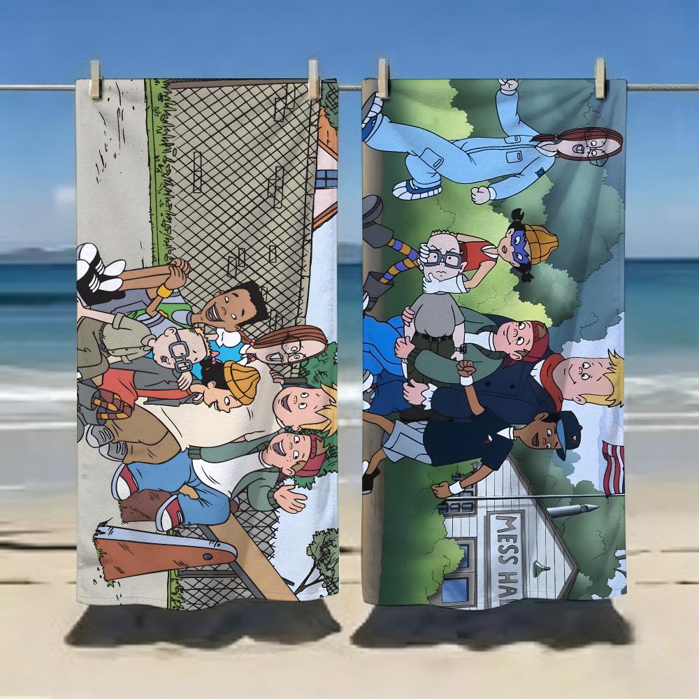 Animation R-Recess Towel Microfiber soft Beach Towel for Travel Fitness Sauna Bathing Camping