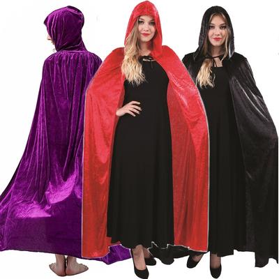 Halloween Adult Girl Golden Velvet Cape Cape Party Costume, Princess Cosplay Stage Costume