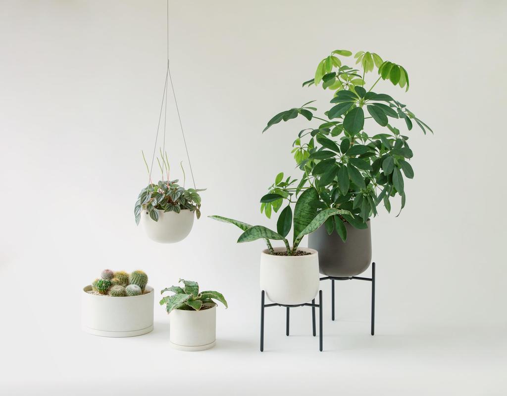 Kinto Plant Pot Earth 29199 191, Gray, 170x160mm,
