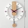 Living Room Decoration Wall Clock Wall Decoration Items Silent Digital Wall Clock Personalized Solid Wood Decorative Wall Clock