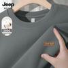 JEEP SPIRIT Men's Loose Fit Round Neck Pullover Sweatshirt