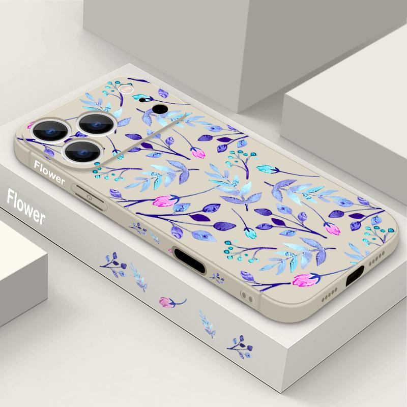 Colorful Leaves Case For iPhone 17 Pro Case for iPhone 17 16 15 14 13 17 Pro Max 16e 15 16 Plus Shockproof TPU Silicone Lanyard Phone Cover