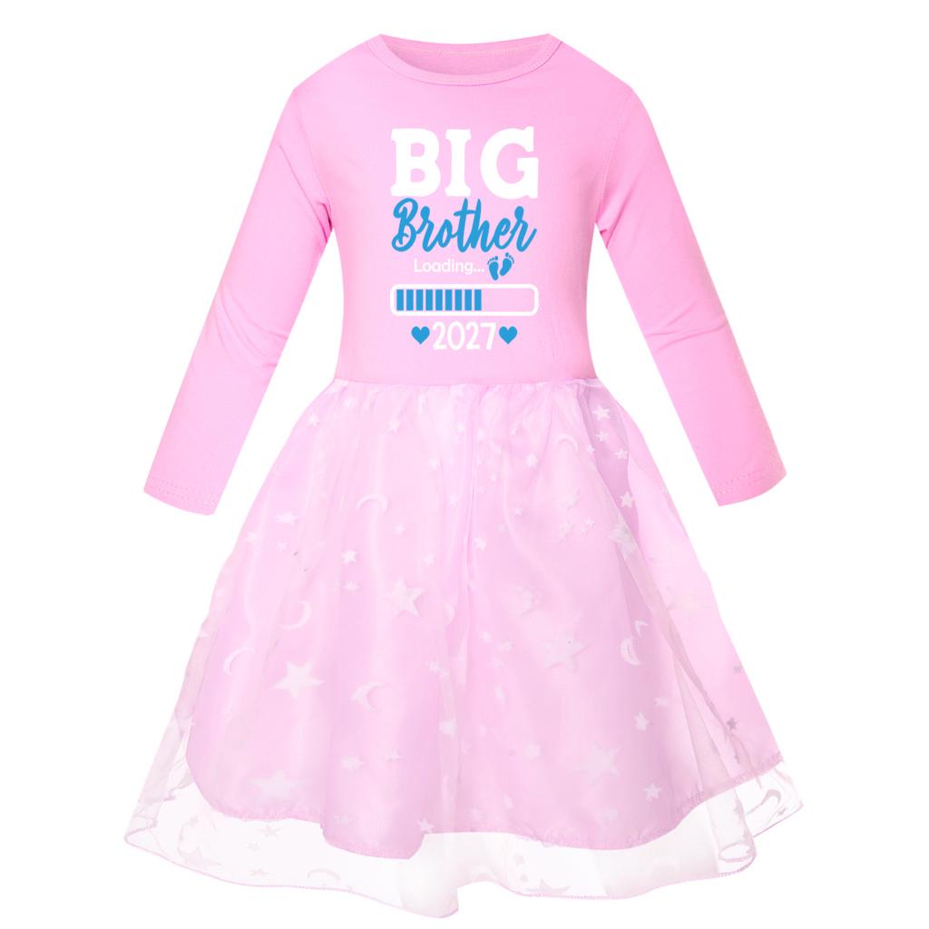 Girls Star Rainbow Lace Dress 5942