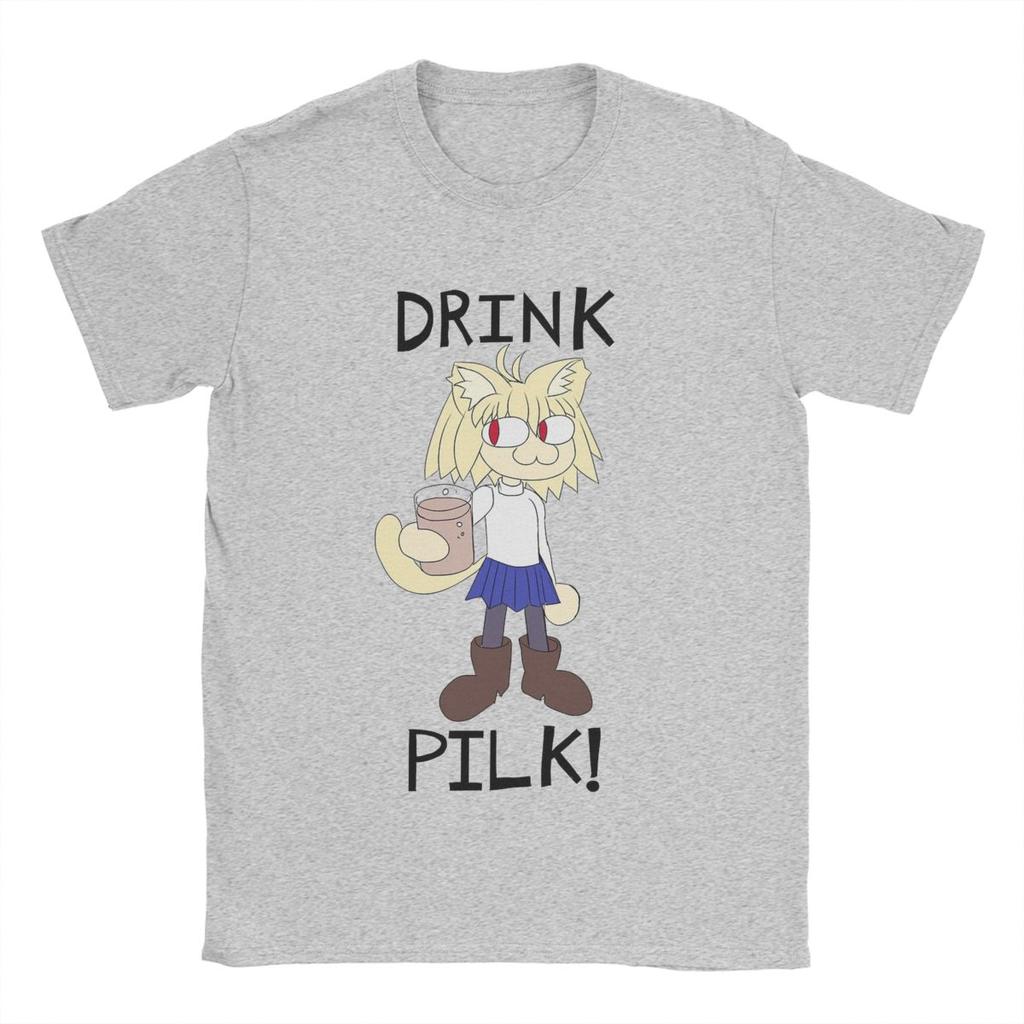 Neco Arc Pilk Men's T Shirts Funny Tee Shirt Short Sleeve O Neck T-Shirts Cotton Summer Clothing
