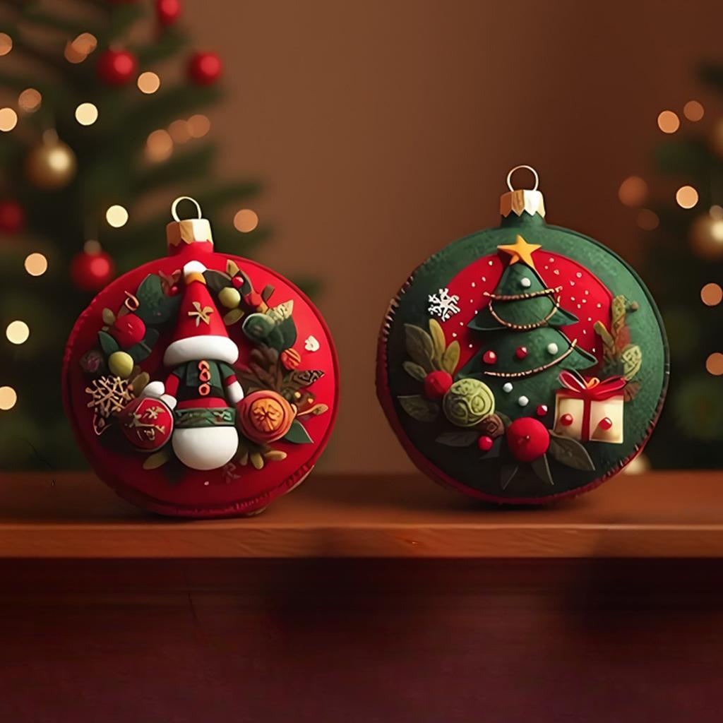 DIY Christmas Felt Patch Kit Sewing Supplies Felt Ornaments Craft Set Multi-Purpose Xmas Felt Mending Kit for Tree & Home Decor