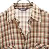 Levi's 70s vintage Check Pattern Long sleeve shirt M Brown Men's Used