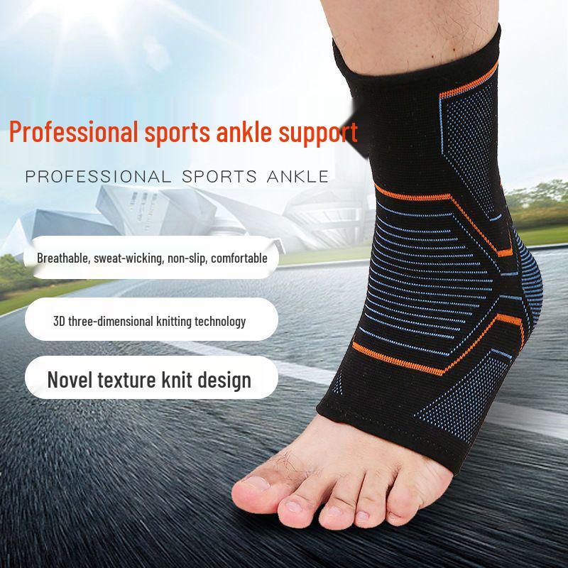 Elastische gestrickte Knöchelbandage: Rutschfest, Anti-Inversion, Stabilität für Männer & Frauen beim Laufen, Fitness und Sport.