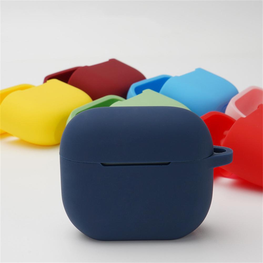 For Apple AirPods 4 Silicone Case Luminous Bluetooth-compatible Earphone Protective Cover with Lanyard
