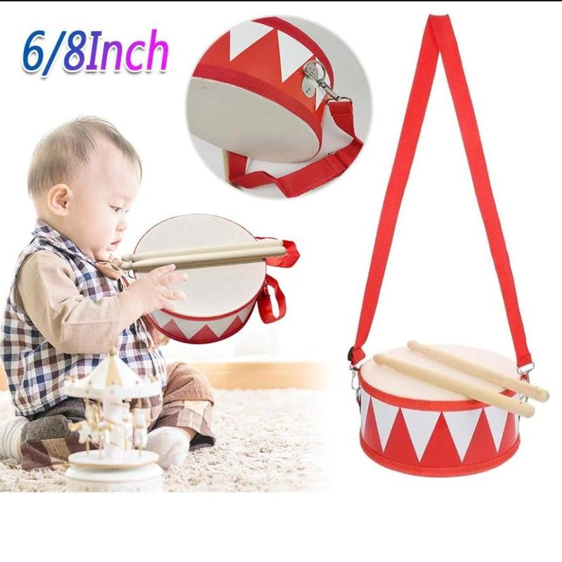 Drum Wood Kids Early Educational Musical Instrument For Children Baby Toys Beat Instrument Hand Drum