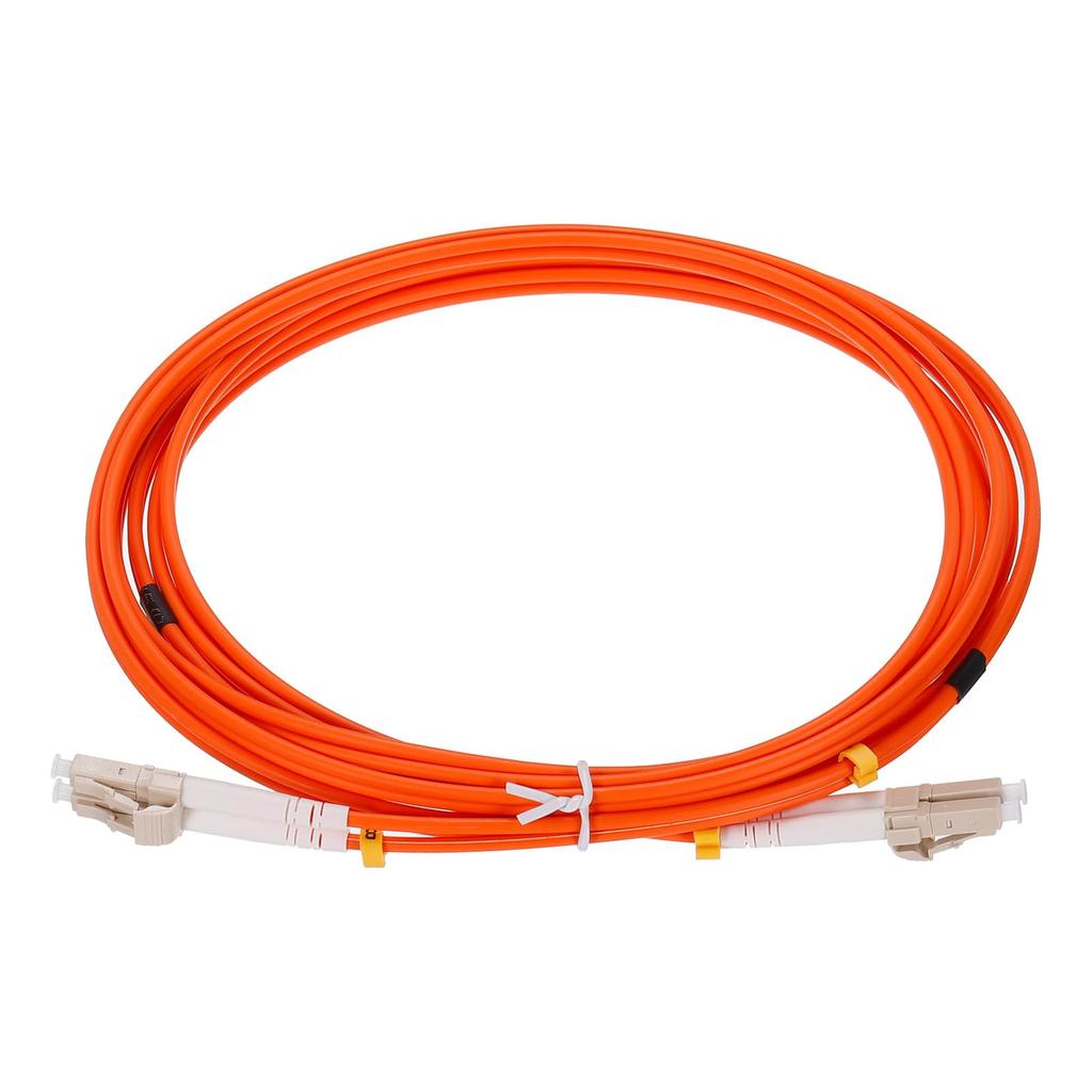 Uxcell Fiber Patch Multimode Duplex OM1 LSZH Fiber Optic Jumper for Network Transceivers and 3 1 Piece Cable, LC-LC Instruments, Orange, Meters,